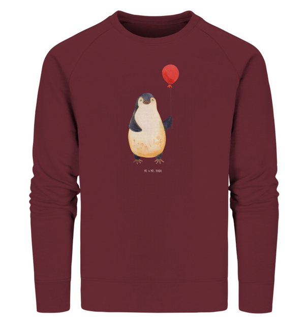 Mr. & Mrs. Panda Longpullover Größe L Pinguin Luftballon - Burgundy - Gesch günstig online kaufen