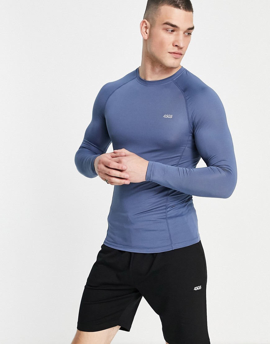 ASOS 4505 – Langärmliges Sport-Muskelshirt aus schnelltrocknendem Material günstig online kaufen