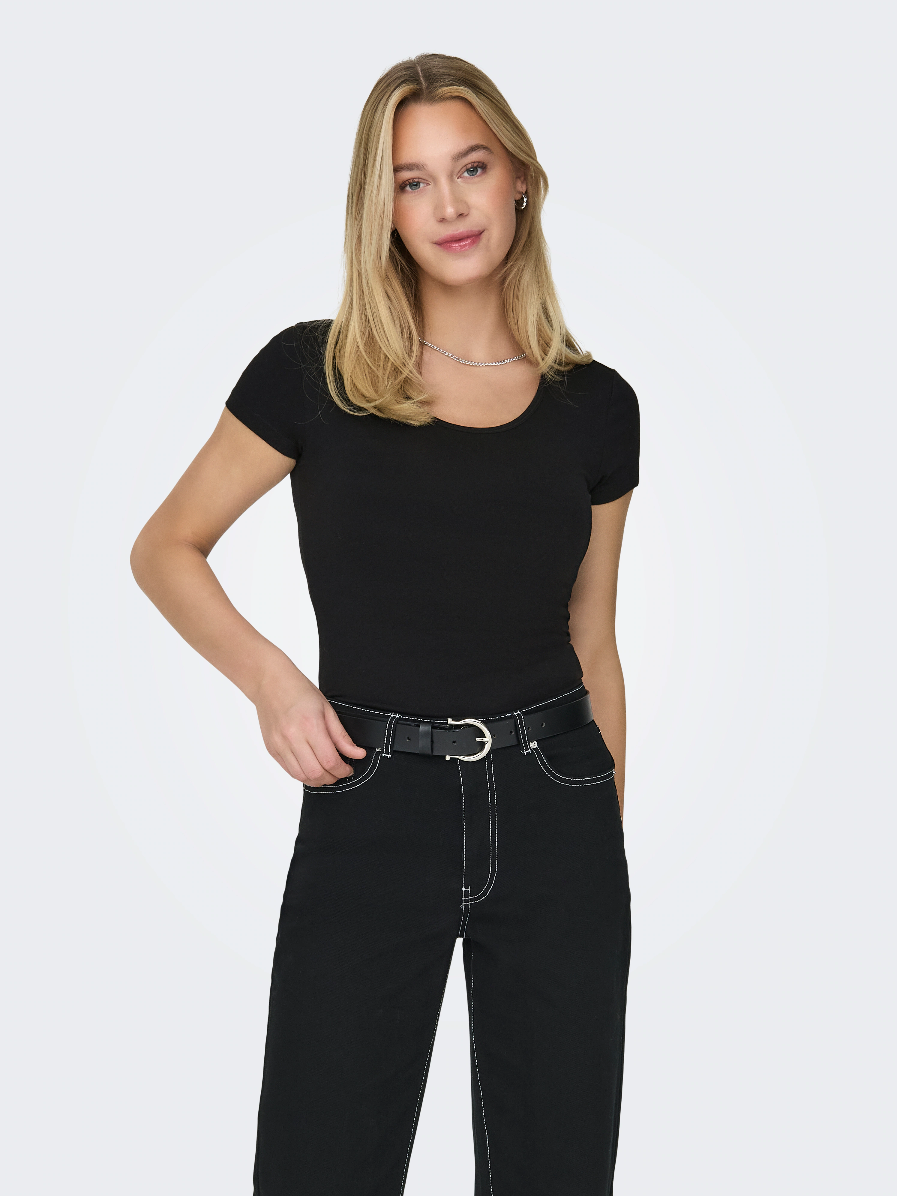 ONLY Rundhalsshirt "ONLLIVELOVE LIFE S/S O-NECK TOP", (Packung, 2 tlg.) günstig online kaufen