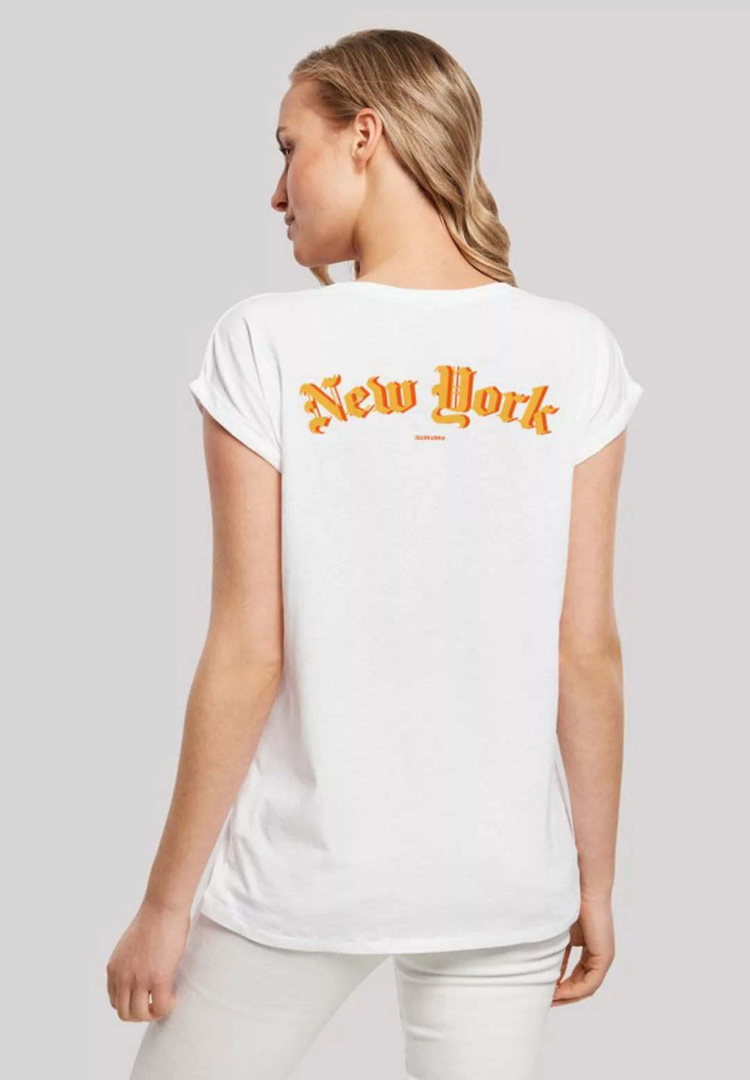 F4NT4STIC T-Shirt New York Orange SHORT SLEEVE TEE Print günstig online kaufen