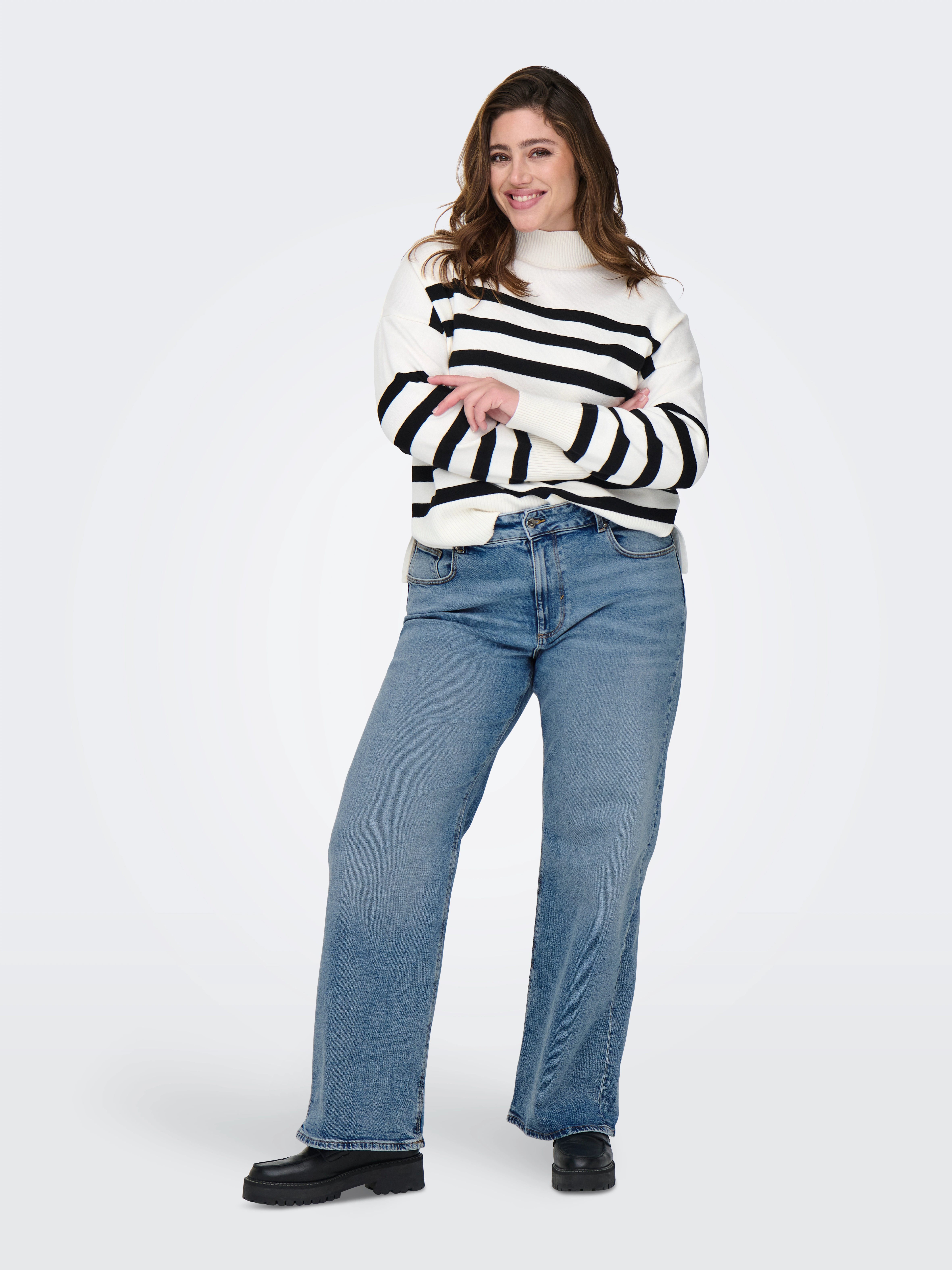 ONLY CARMAKOMA High-waist-Jeans "CARJUICY HW WIDE LEG REA365" günstig online kaufen