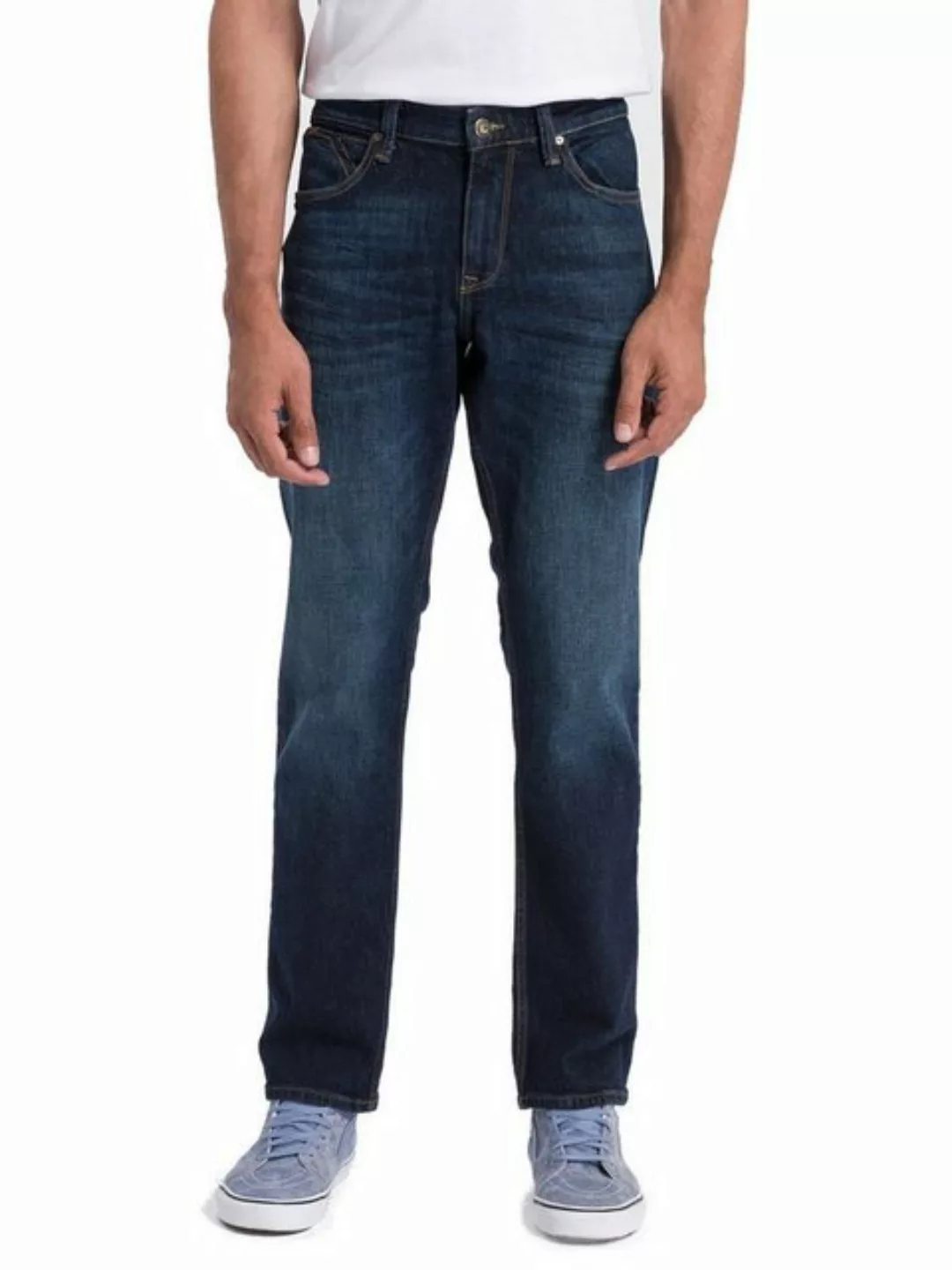 Cross Jeans Herren Jeans DYLAN - Regular Fit - Blau - Deep Blue günstig online kaufen