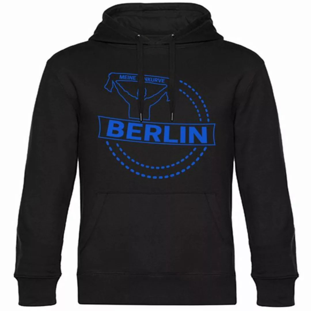 multifanshop Kapuzensweatshirt Berlin blau - Meine Fankurve - Pullover günstig online kaufen