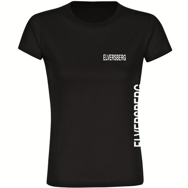 multifanshop T-Shirt Damen Elversberg - Brust & Seite - Frauen günstig online kaufen