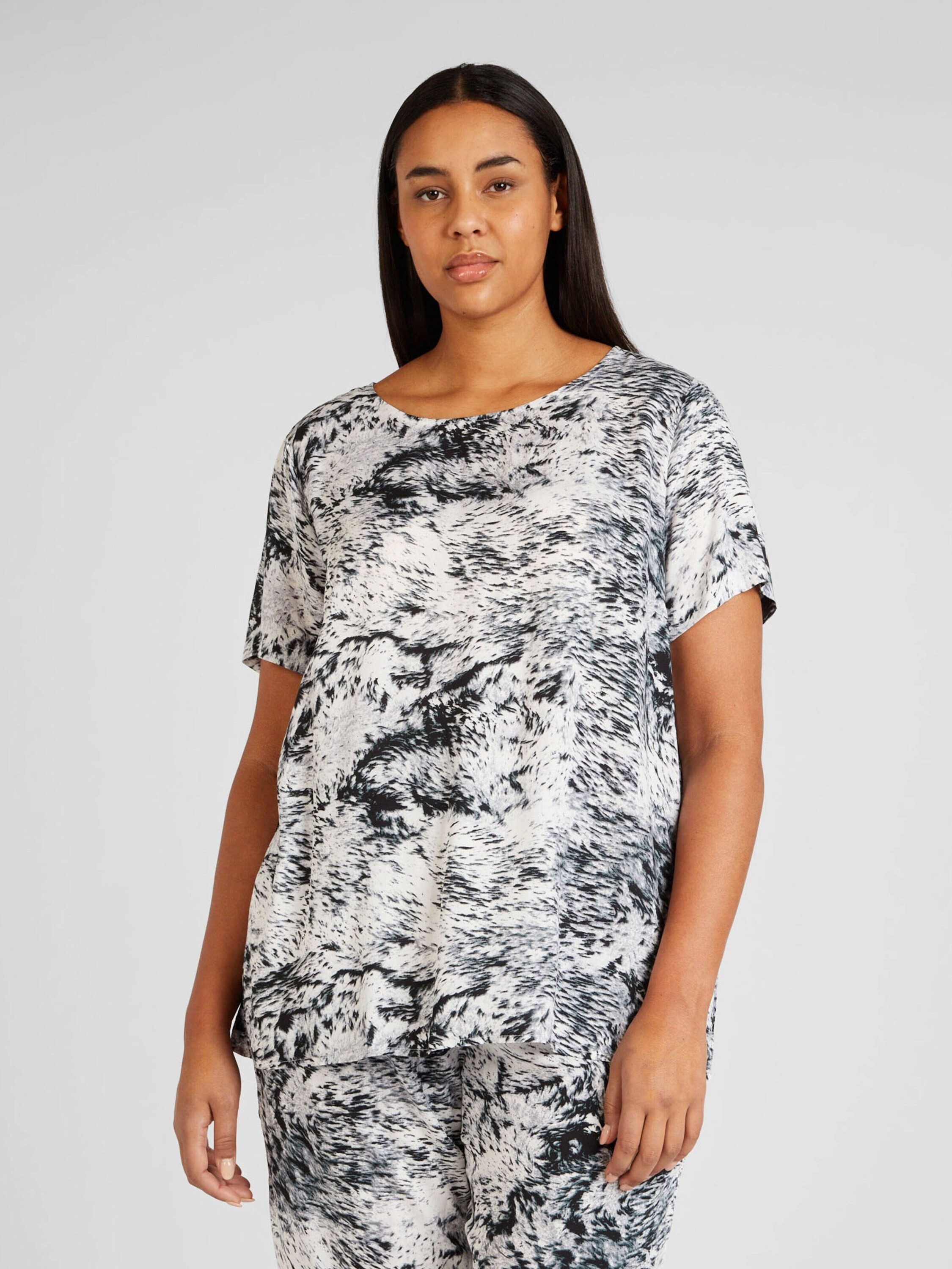 ONLY CARMAKOMA Kurzarmbluse SNICKA (1-tlg) Cut-Outs günstig online kaufen