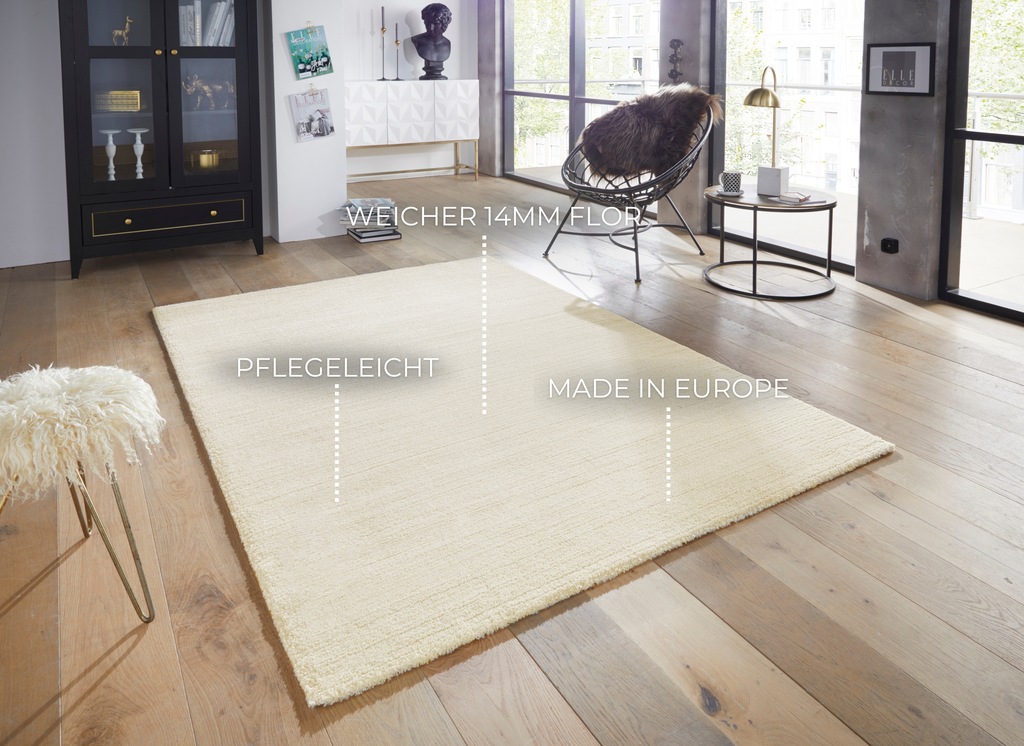 ELLE DECORATION Teppich »Loos«, rechteckig, 14 mm Höhe, Kurzflor, Weich, Un günstig online kaufen