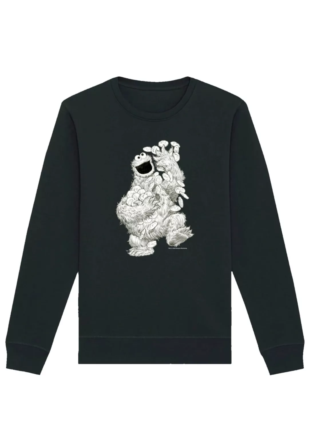 F4NT4STIC Sweatshirt "Sesamstraße Cookie Monster Pencil Drawing", Premium Q günstig online kaufen