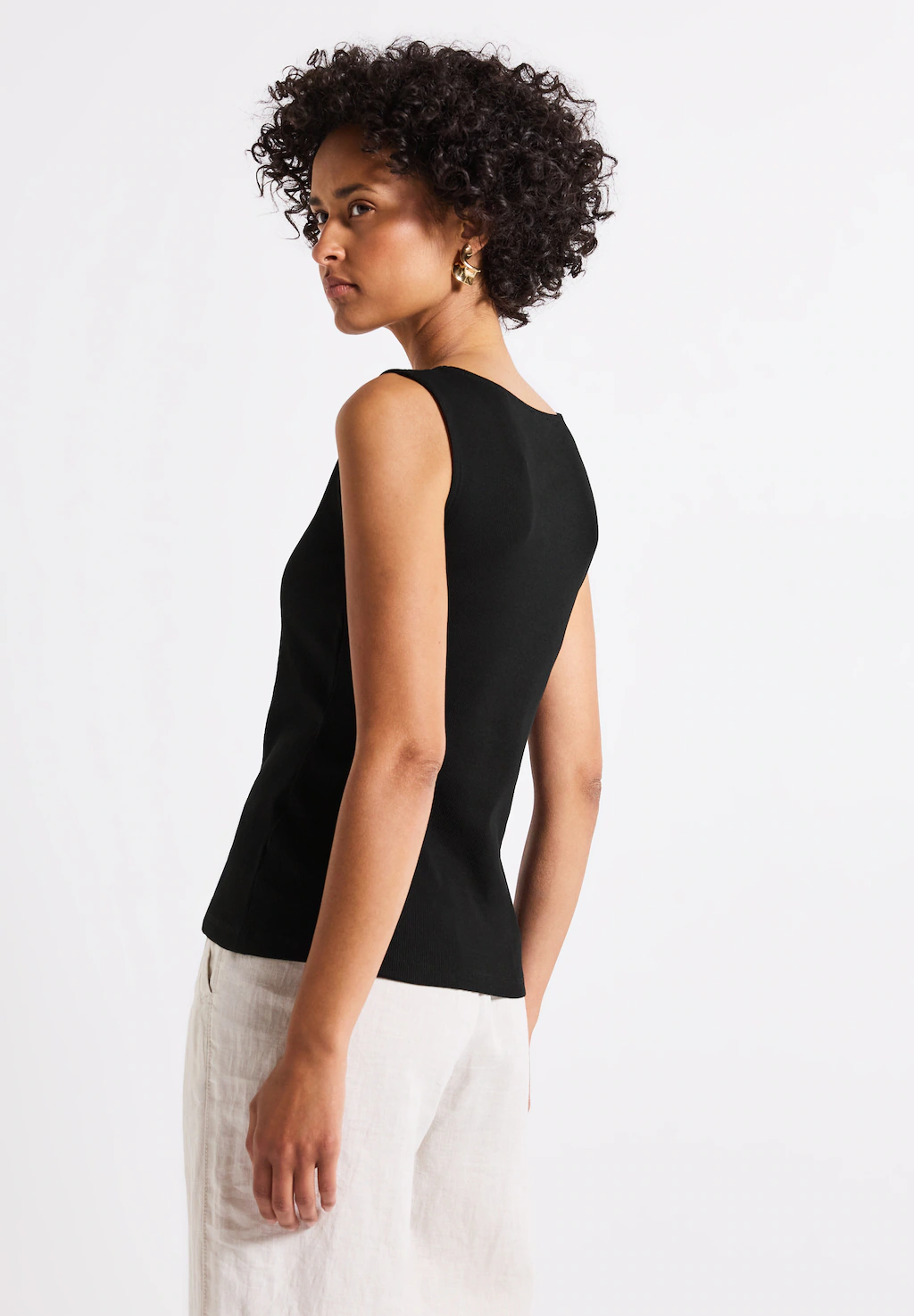 STREET ONE Shirttop "GANIA", mit Herzausschnitt und Stretch günstig online kaufen
