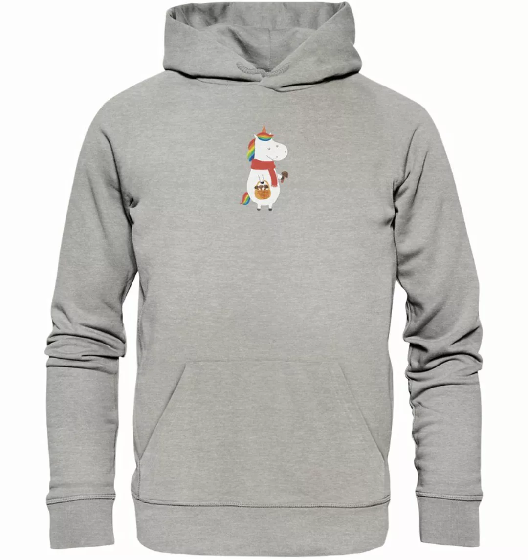 Mr. & Mrs. Panda Hoodie Einhorn Pilz Größe XL - Heather Grey - Geschenk, Fr günstig online kaufen