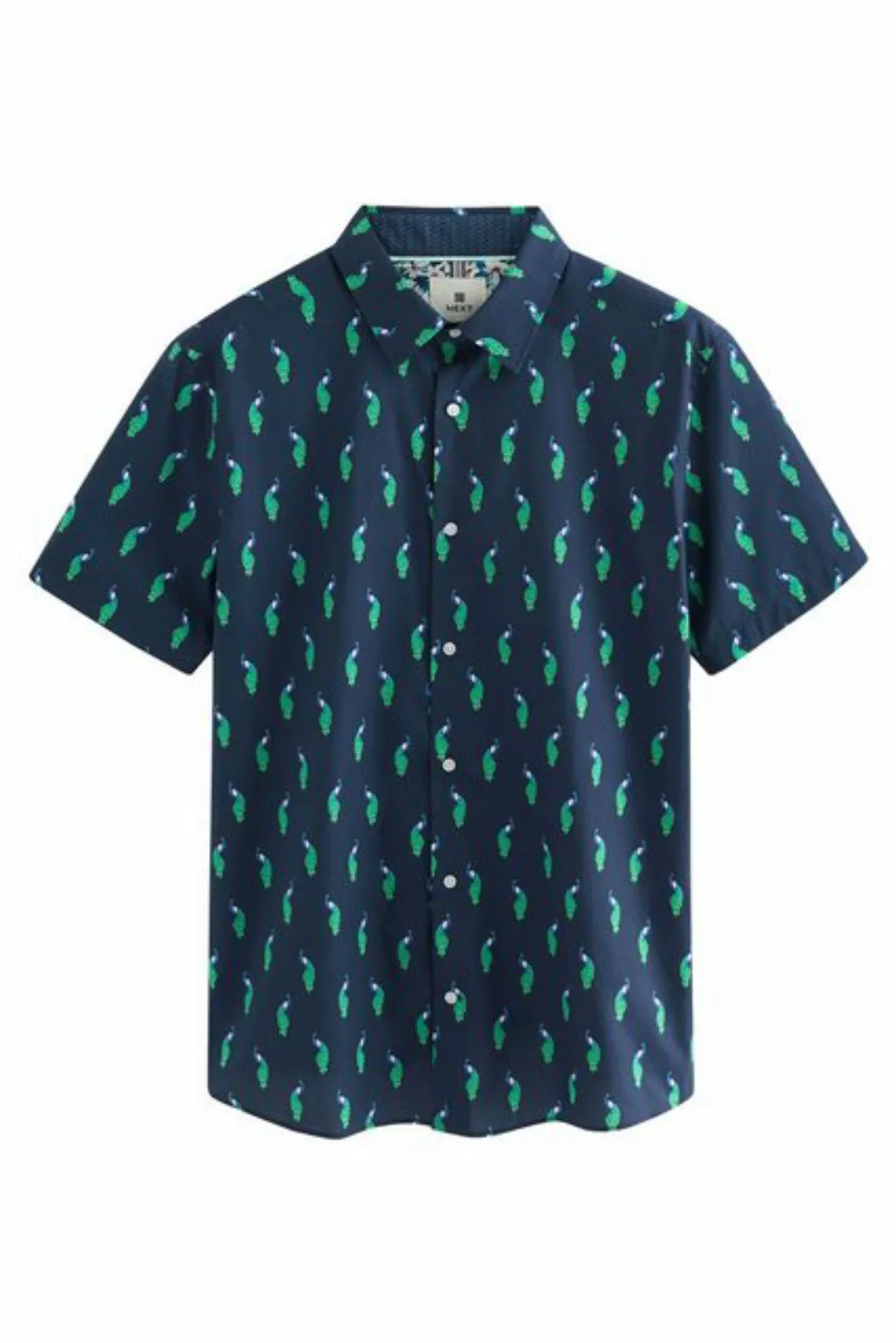 Next Kurzarmhemd Regular Fit Kurzarmhemd mit Print (1-tlg) günstig online kaufen
