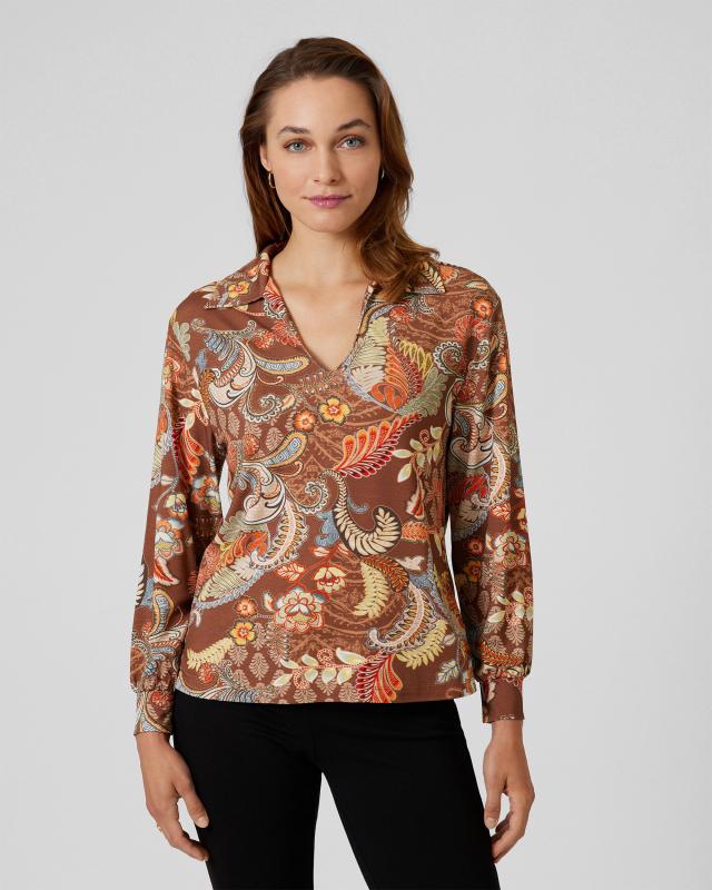 Marcel Ostertag Shirt mit Paisley-Print günstig online kaufen