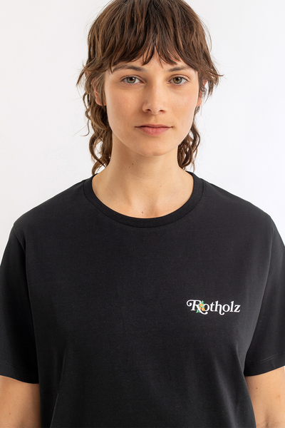 T-shirt Mit Rotholz Logo Print Aus Bio-baumwolle günstig online kaufen