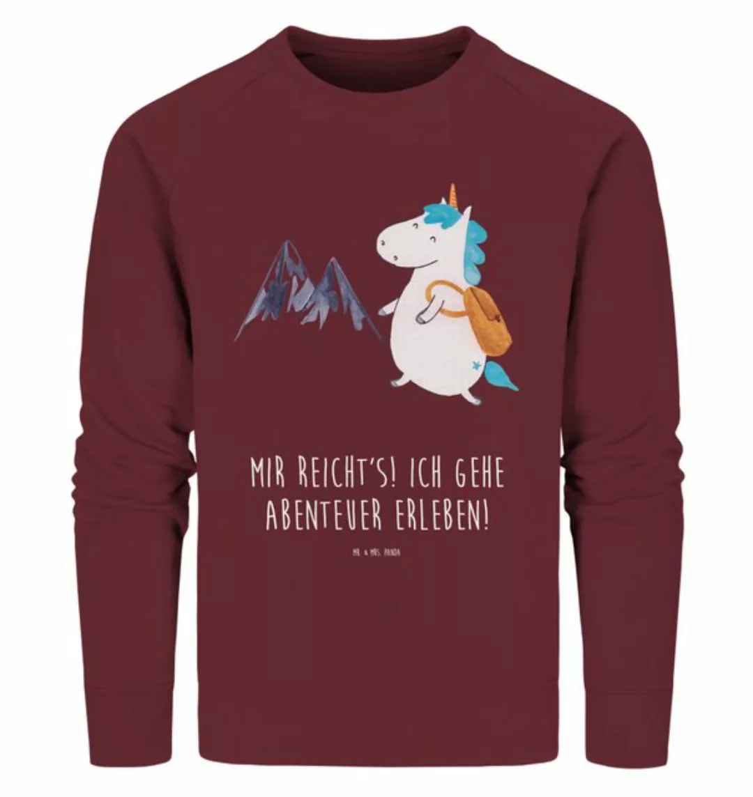 Mr. & Mrs. Panda Longpullover Größe M Einhorn Bergsteiger - Burgundy - Gesc günstig online kaufen