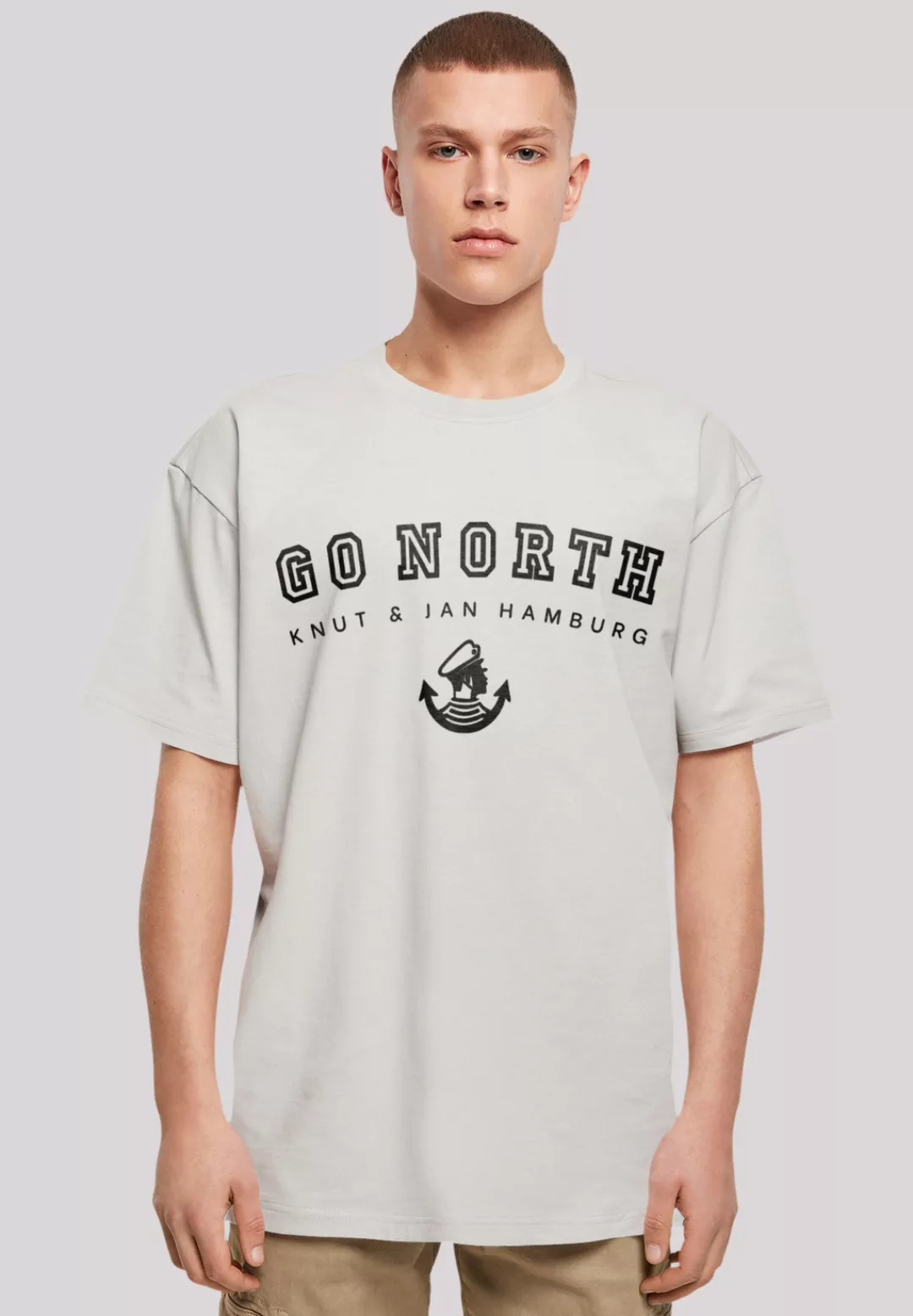 F4NT4STIC T-Shirt "Go North Knut & Jan Hamburg", Print günstig online kaufen