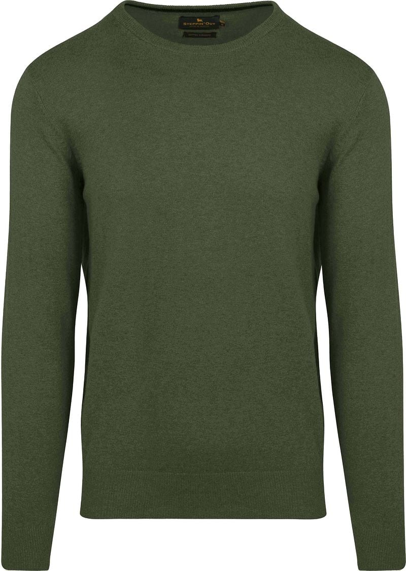 Steppin' Out Pullover Cotton Cashmere Olivgrün - Größe L günstig online kaufen