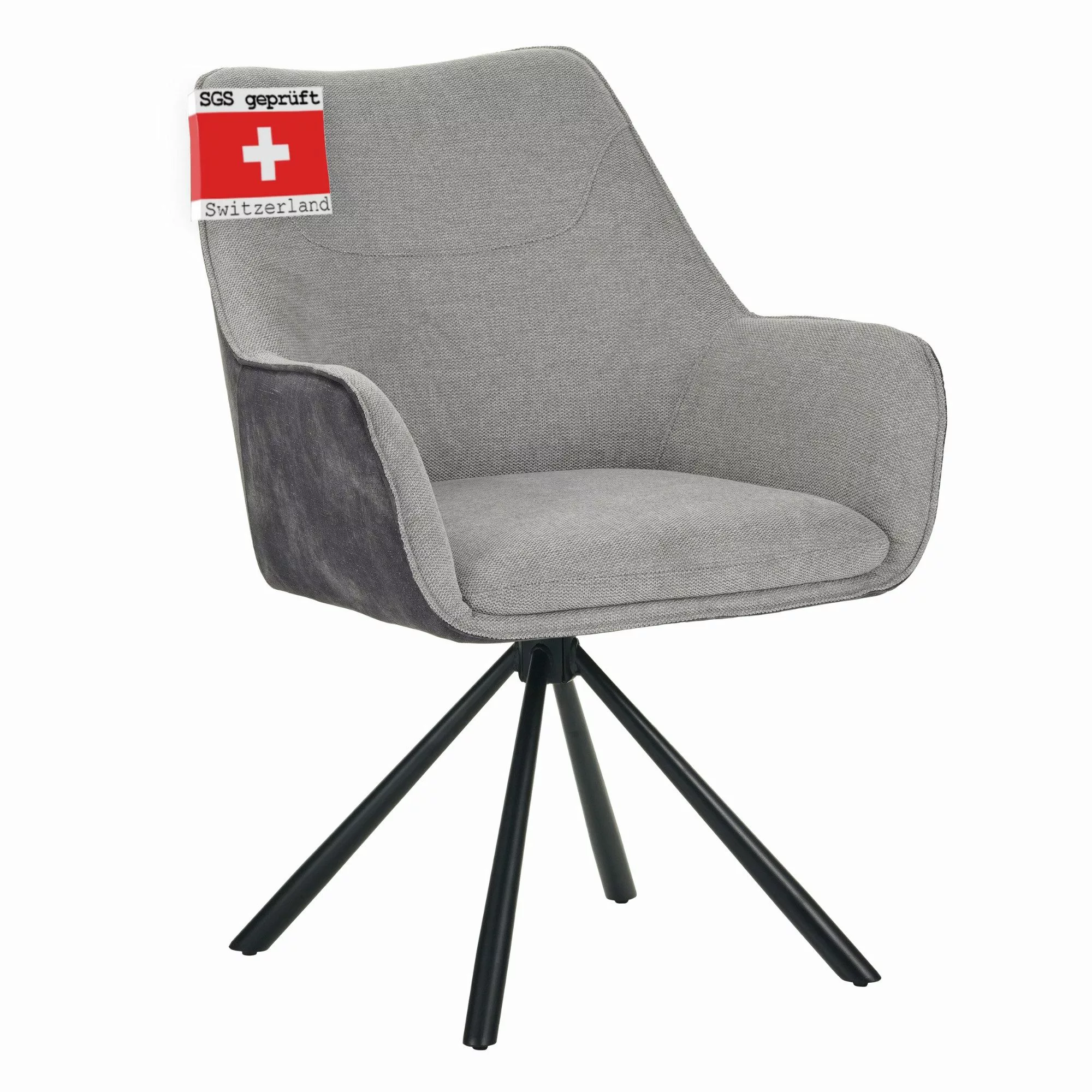 Albatros International Drehstuhl Esszimmerstuhl drehbar Grau günstig online kaufen