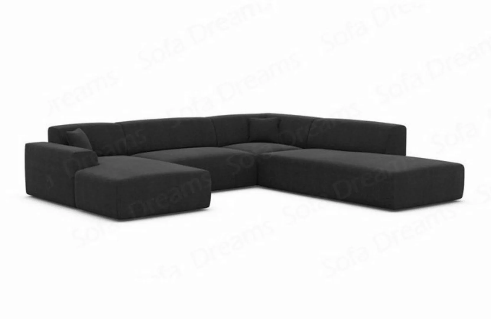 Sofa Dreams Wohnlandschaft Designer Strukturstoff Sofa Mallorca U Lounge St günstig online kaufen