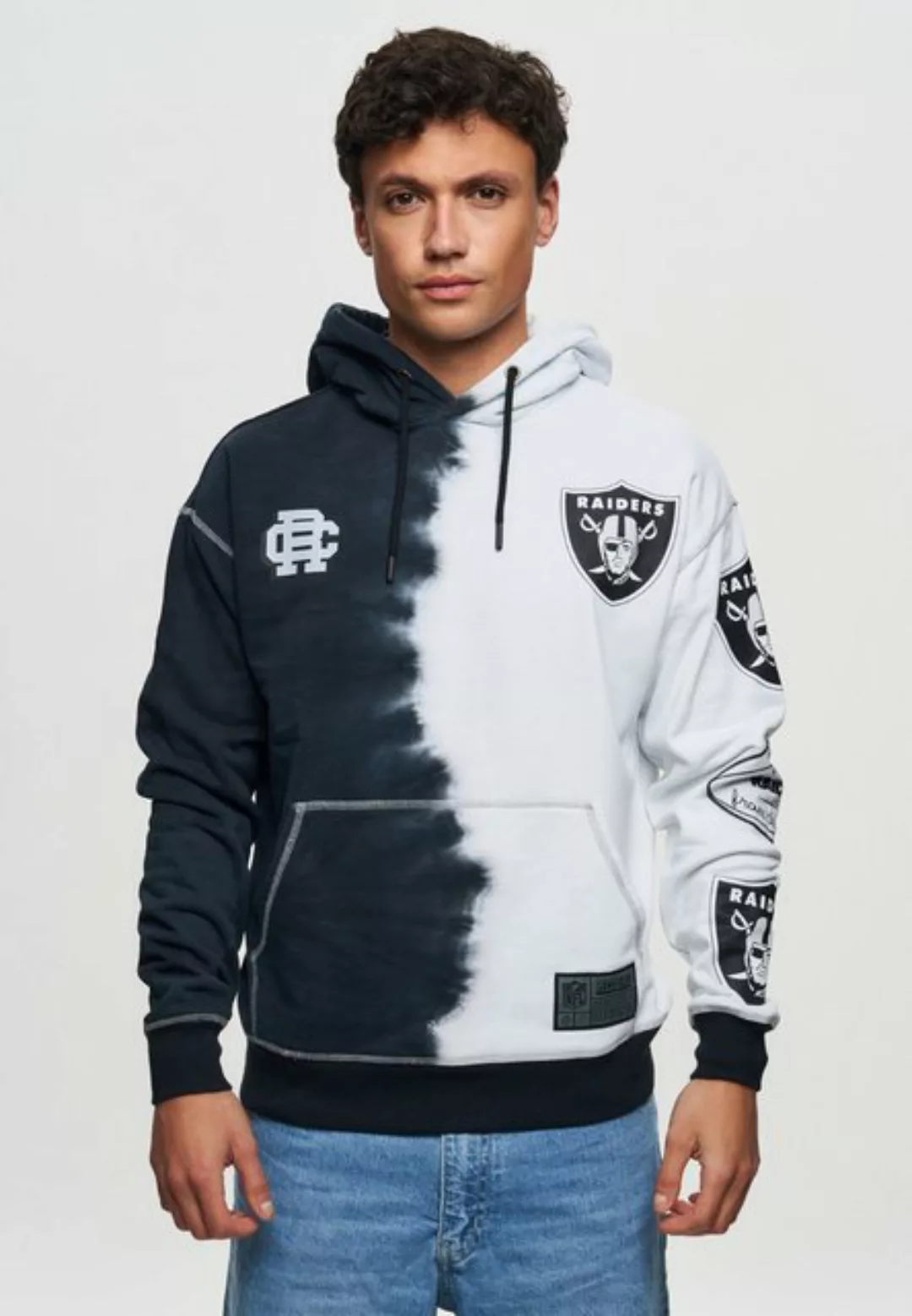 Recovered Hoodie NFL Raiders Ink Dye Effect On günstig online kaufen