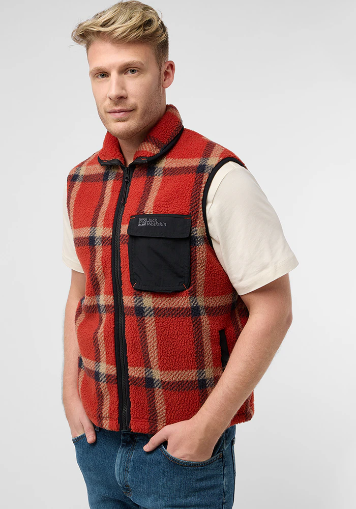 Jack Wolfskin Fleeceweste "FELSLICHT CHECK VEST M" günstig online kaufen