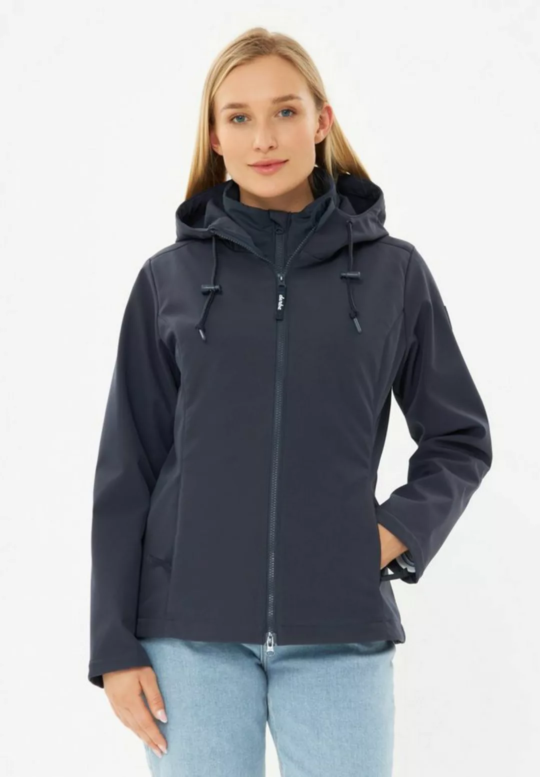 Derbe Softshelljacke "Adeby", 2-Wege-Reißverschluss, wasserabweisend, windd günstig online kaufen