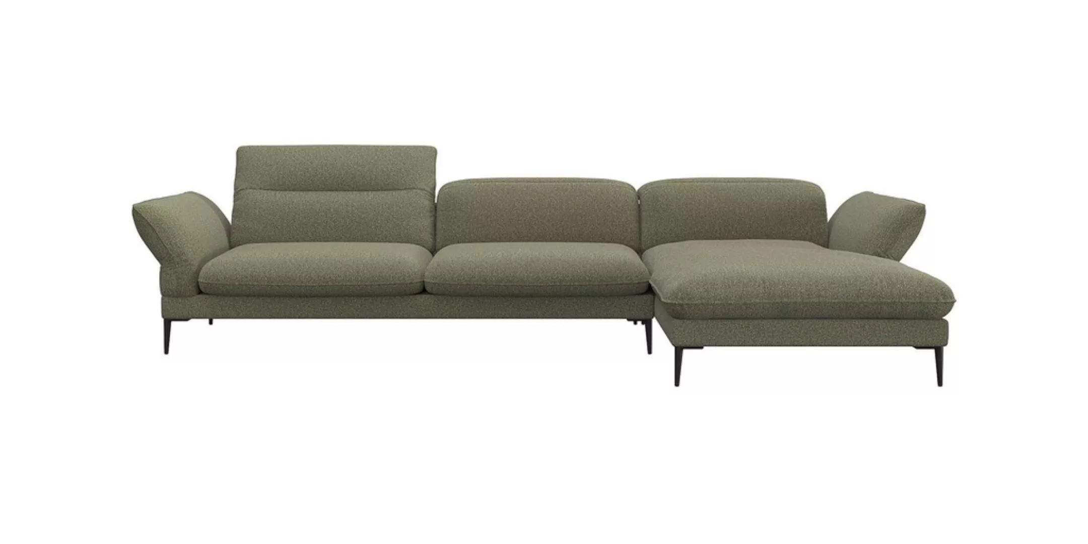 FLEXLUX Ecksofa "Salino, Funktionssofa mit Recamiere, Relaxsofa, Ecksofa", günstig online kaufen