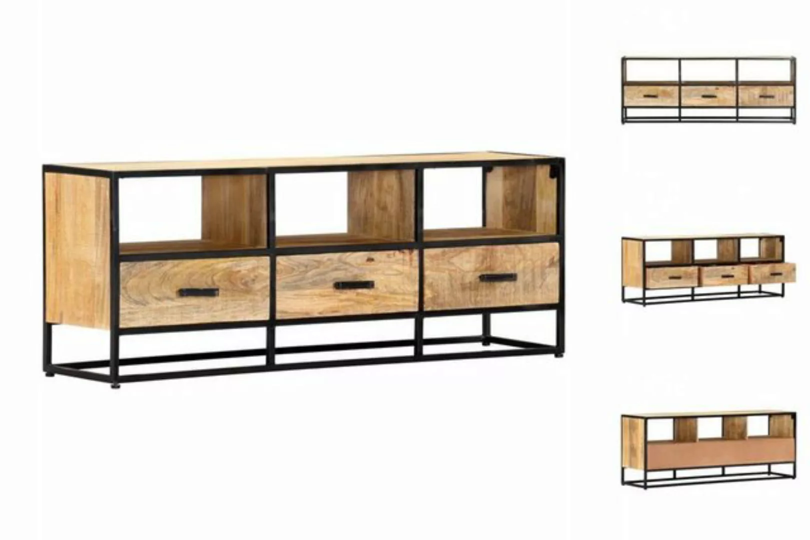 vidaXL TV-Schrank TV-Lowboard TV-Schrank 120x30x45 cm Massivholz Mango günstig online kaufen