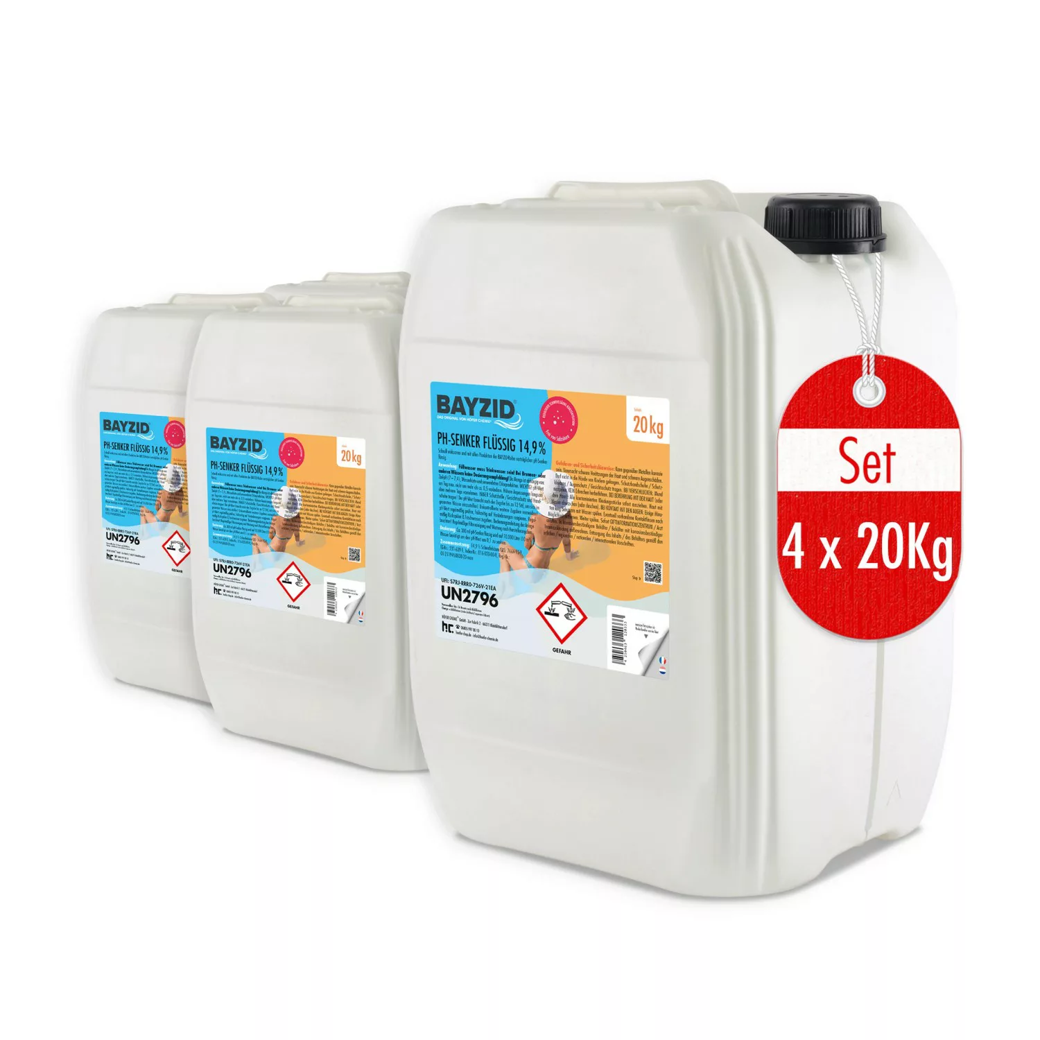 Bayzid pH Minus Flüssig 14,9% 4 x 20kg günstig online kaufen