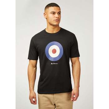 Ben Sherman  T-Shirts & Poloshirts Signature target tee - black günstig online kaufen