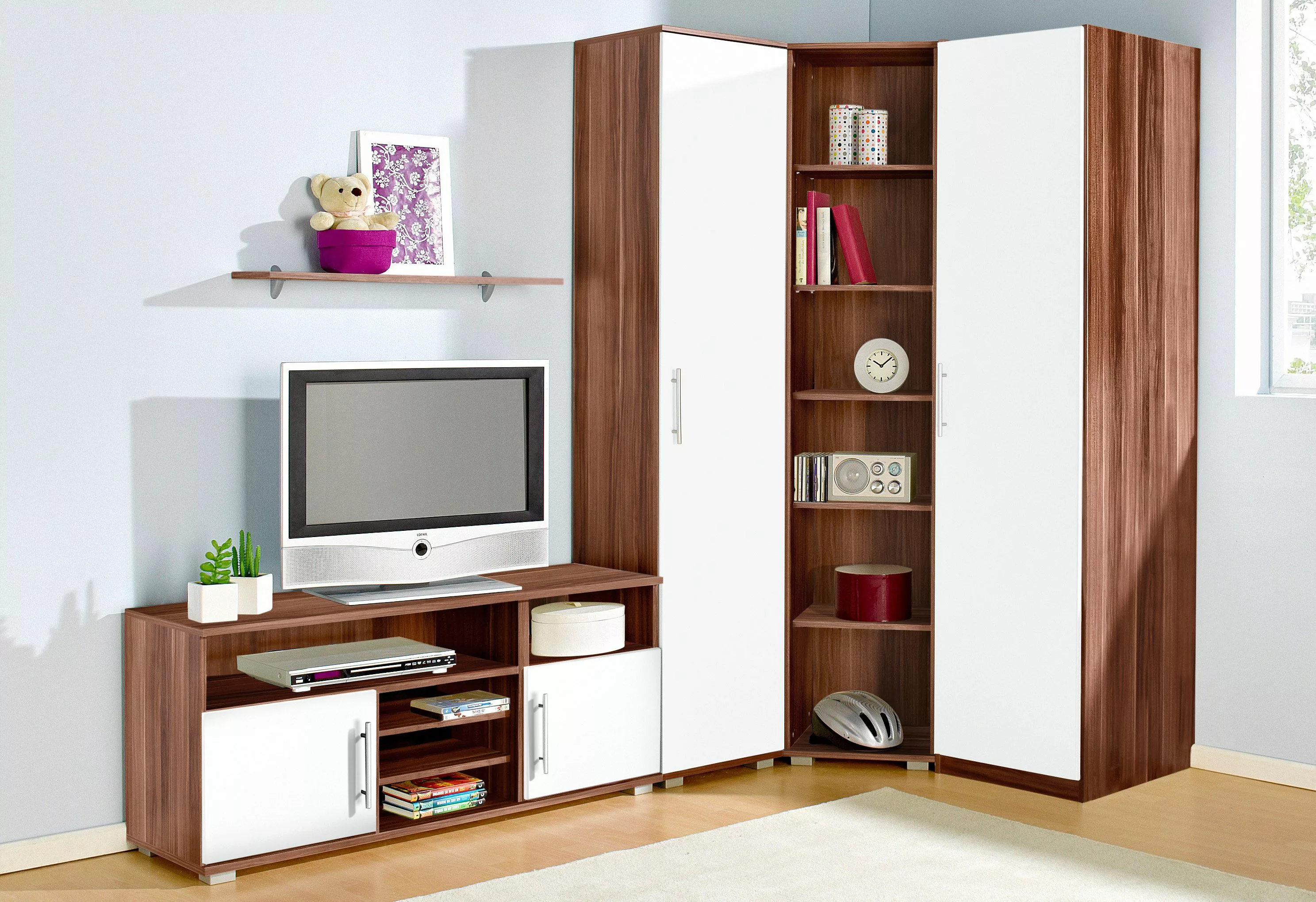 priess Jugendzimmer-Set, (Set, 5 tlg.), Kleiderschrank, Regalelement, Wäsch günstig online kaufen