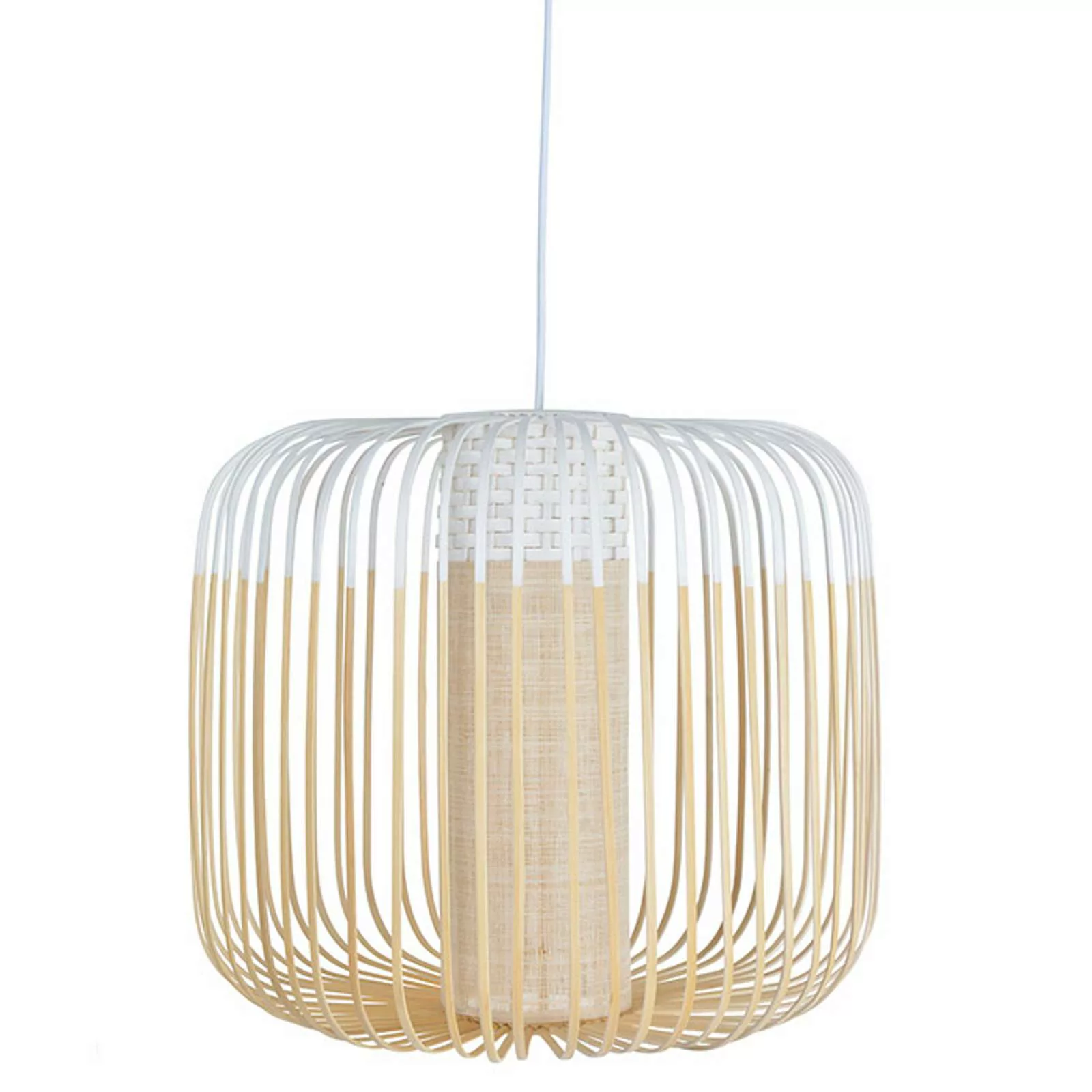 Forestier Bamboo Light M Pendellampe 45 cm weiß günstig online kaufen