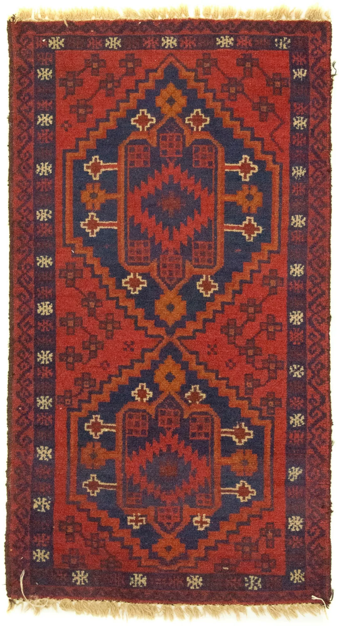 morgenland Wollteppich »Belutsch Teppich handgeknüpft rot«, rechteckig, han günstig online kaufen