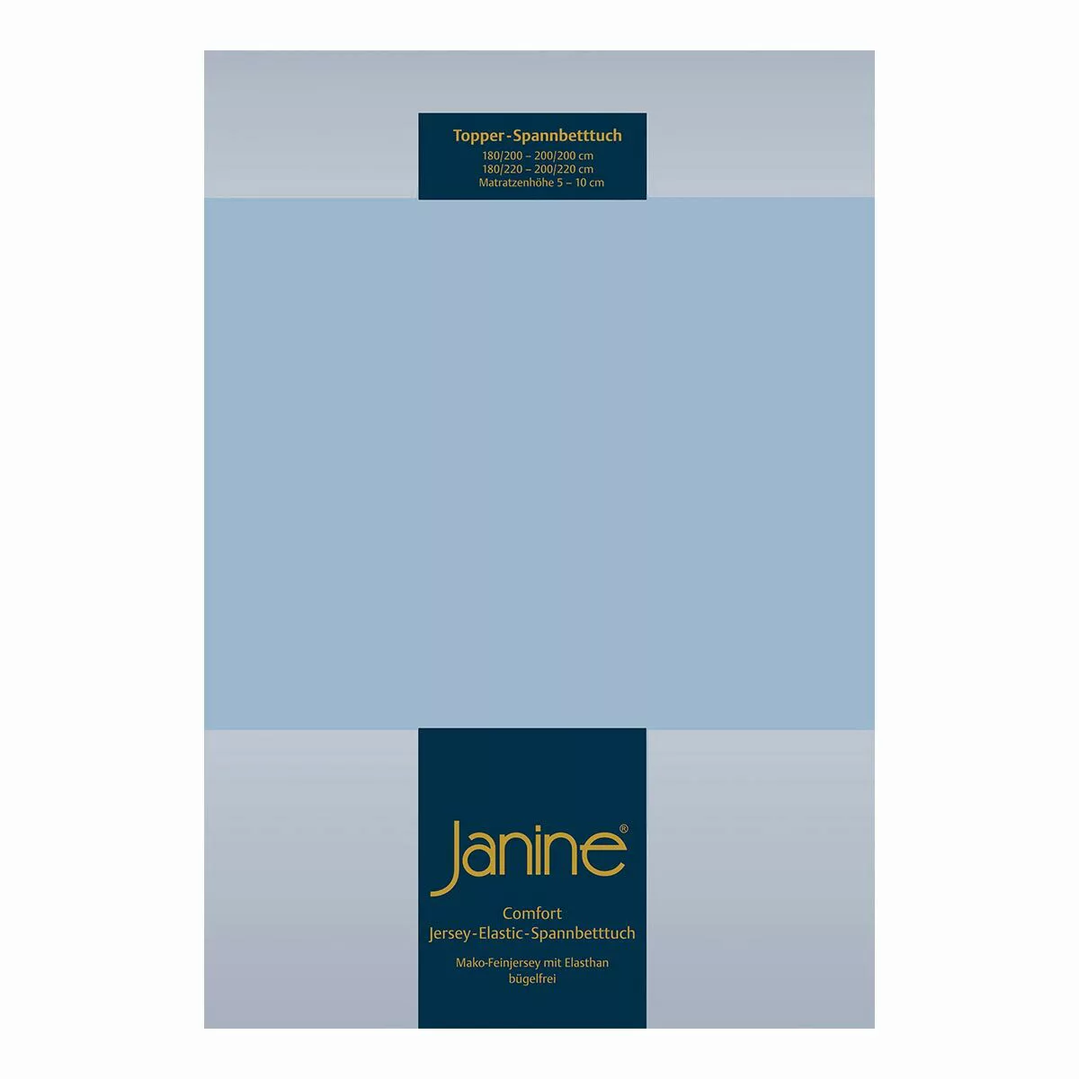 Janine Topper-Spannbetttuch 5001 (für Box-Spring Betten) perlblau Größe:  1 günstig online kaufen