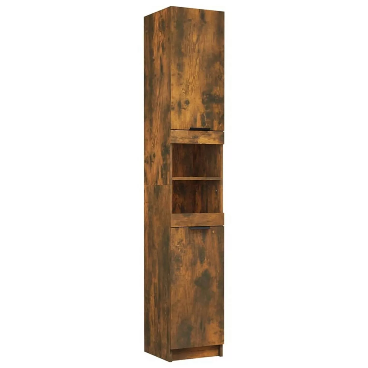 vidaXL Badschrank Räuchereiche 32x34x188,5 cm Holzwerkstoff günstig online kaufen