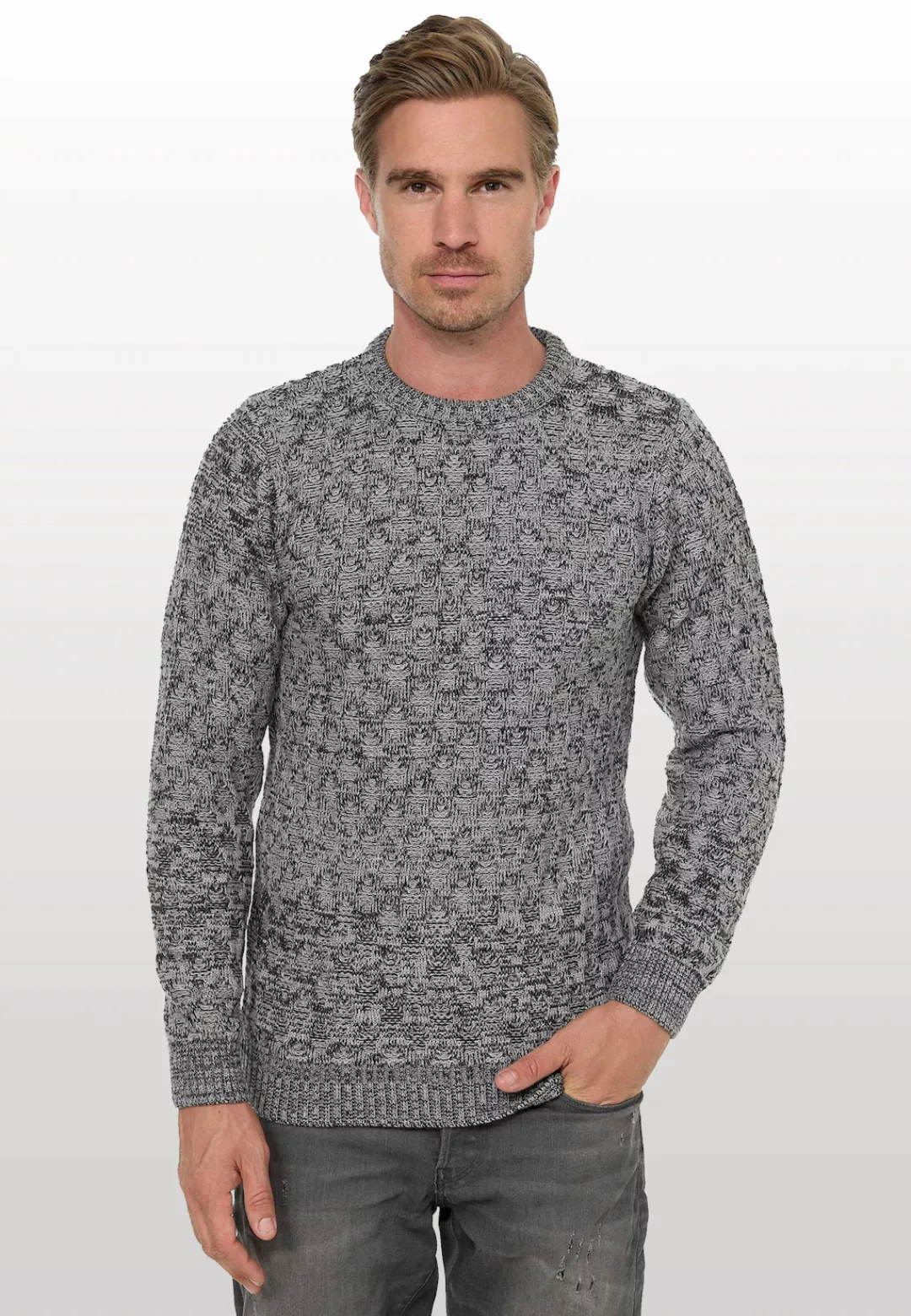 Rusty Neal Strickpullover, mit schönem Muster günstig online kaufen