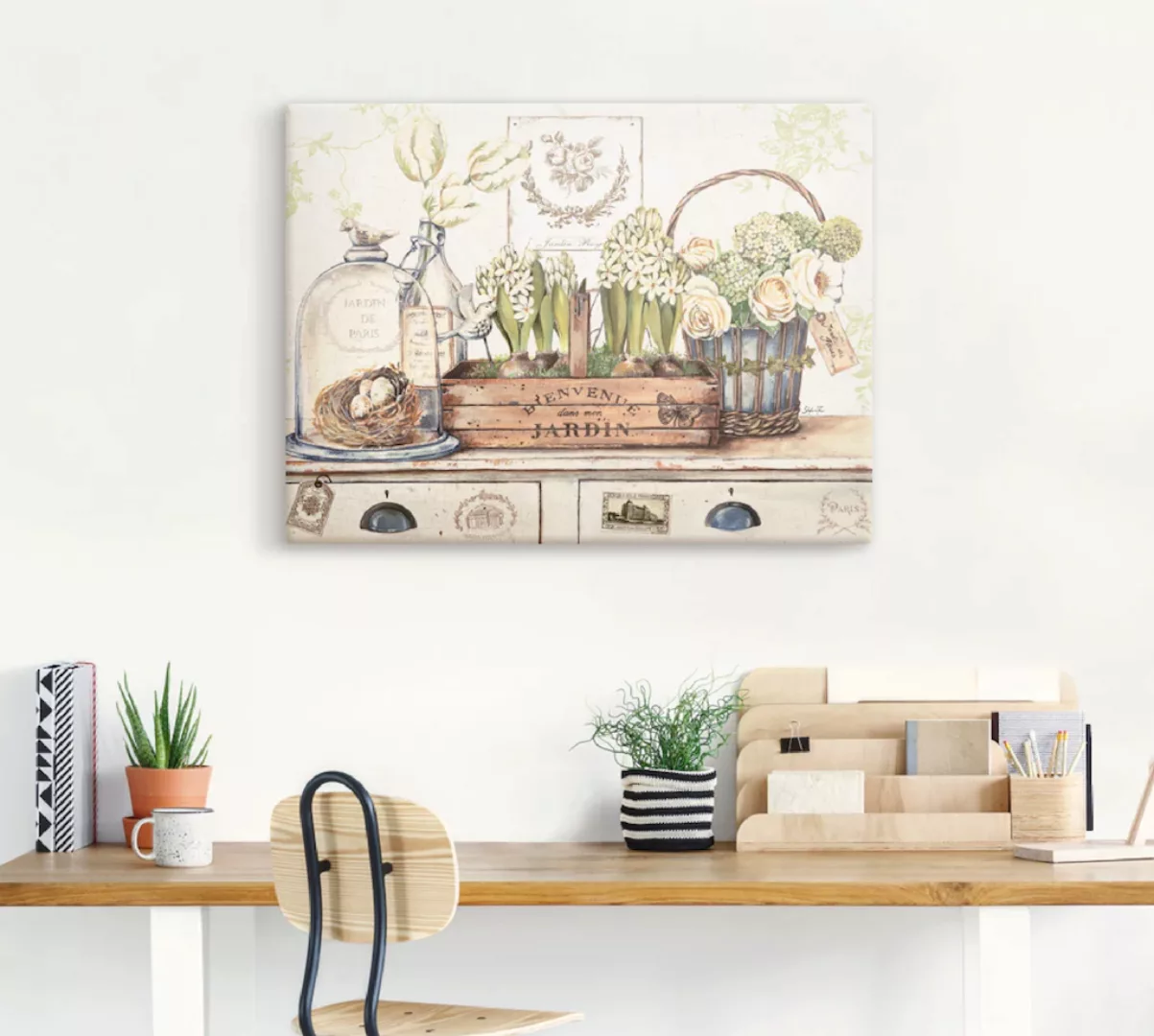 Artland Wandbild "Mein Garten", Arrangements, (1 St.), als Leinwandbild, Po günstig online kaufen