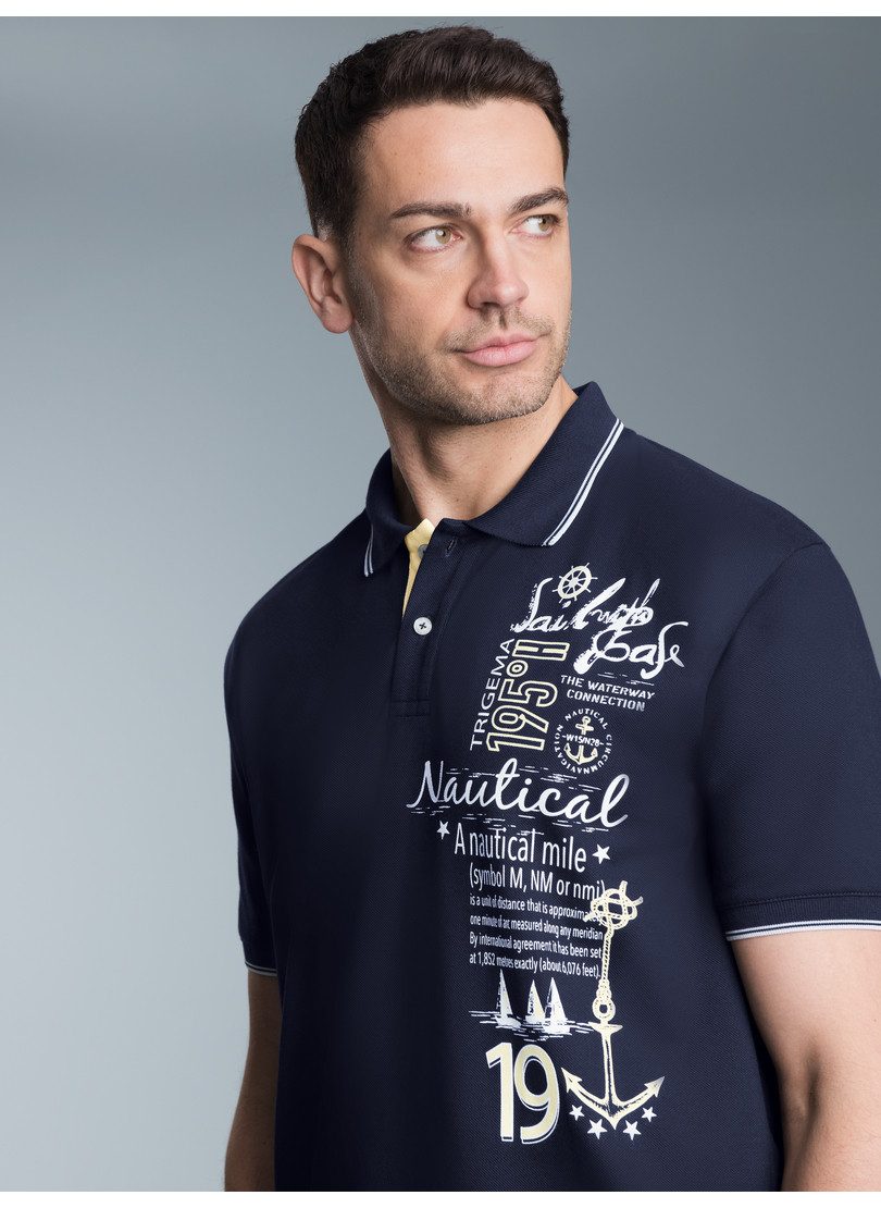 Trigema Poloshirt "TRIGEMA Poloshirt mit maritimem Printmotiv", (1 tlg.) günstig online kaufen
