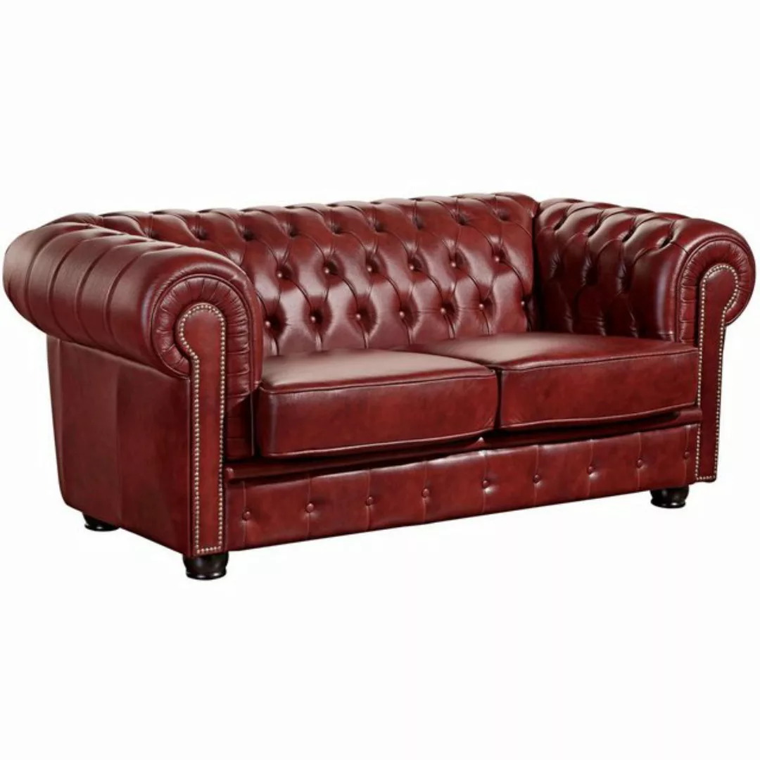 58 aufm Kessel Sofa Sofa 2-Sitzer Kath Bezug Wischleder Buche nussbaum, Spa günstig online kaufen