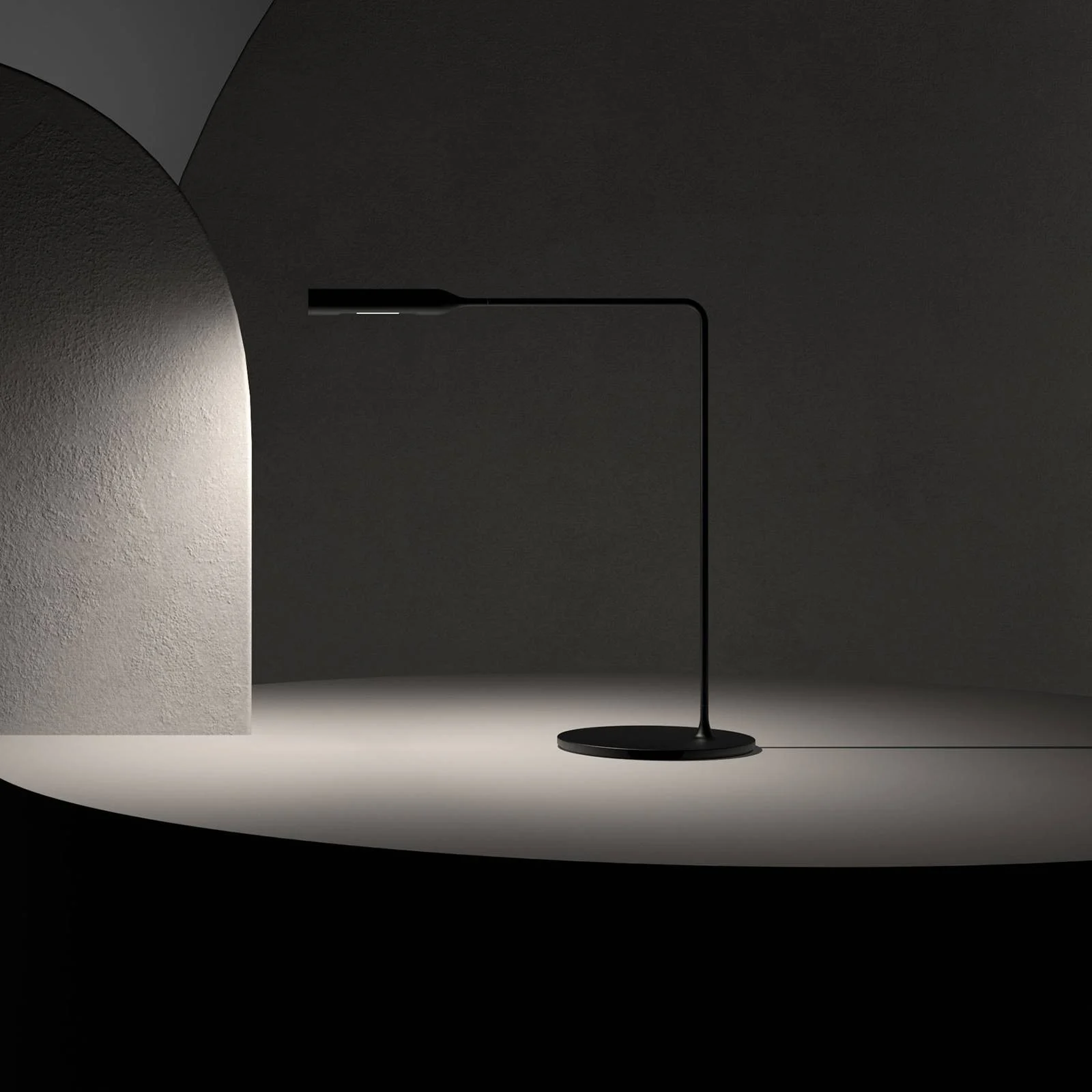 Lumina Flo LED-Tischleuchte 3.000K schwarz günstig online kaufen
