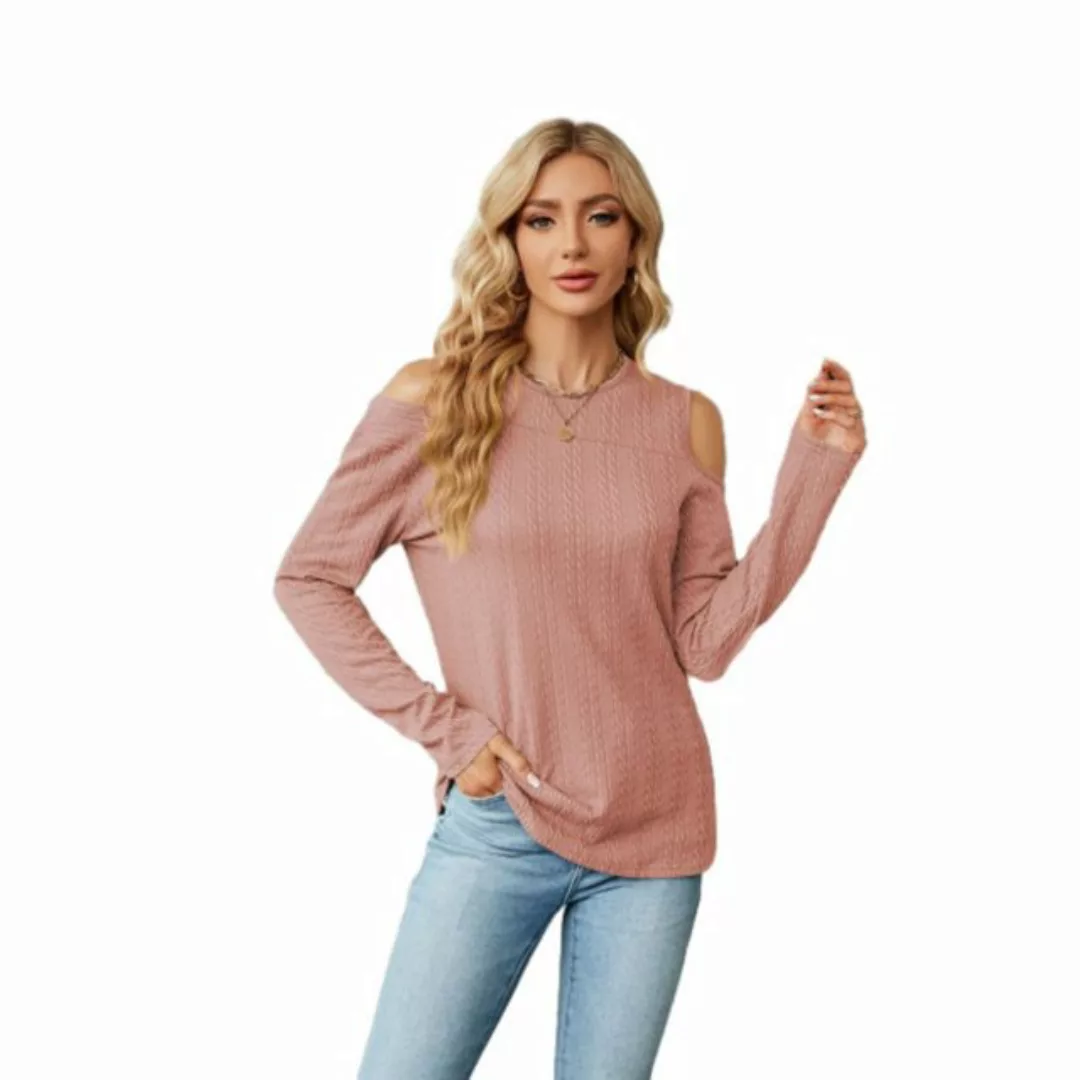 ZWY 2-in-1-Langarmshirt Damen-T-Shirt, Herbst und Winter Rundhalsausschnitt günstig online kaufen