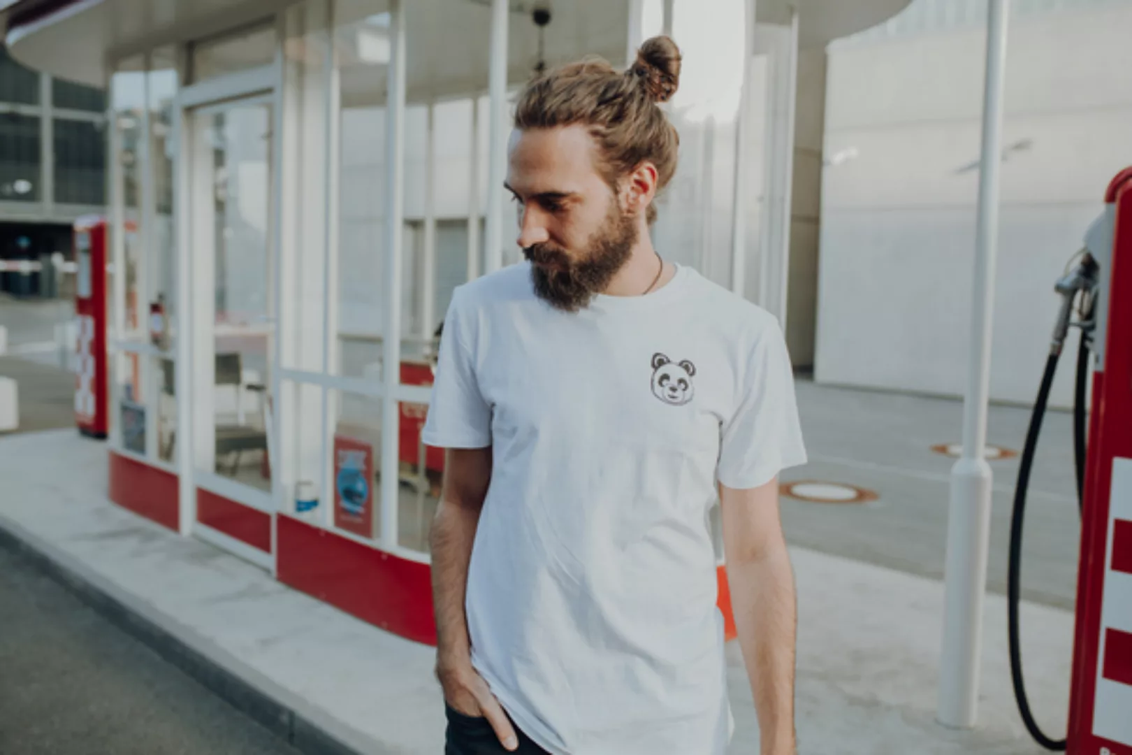 Herren T-shirt "Kleiner Panda" Aus Biobaumwolle günstig online kaufen
