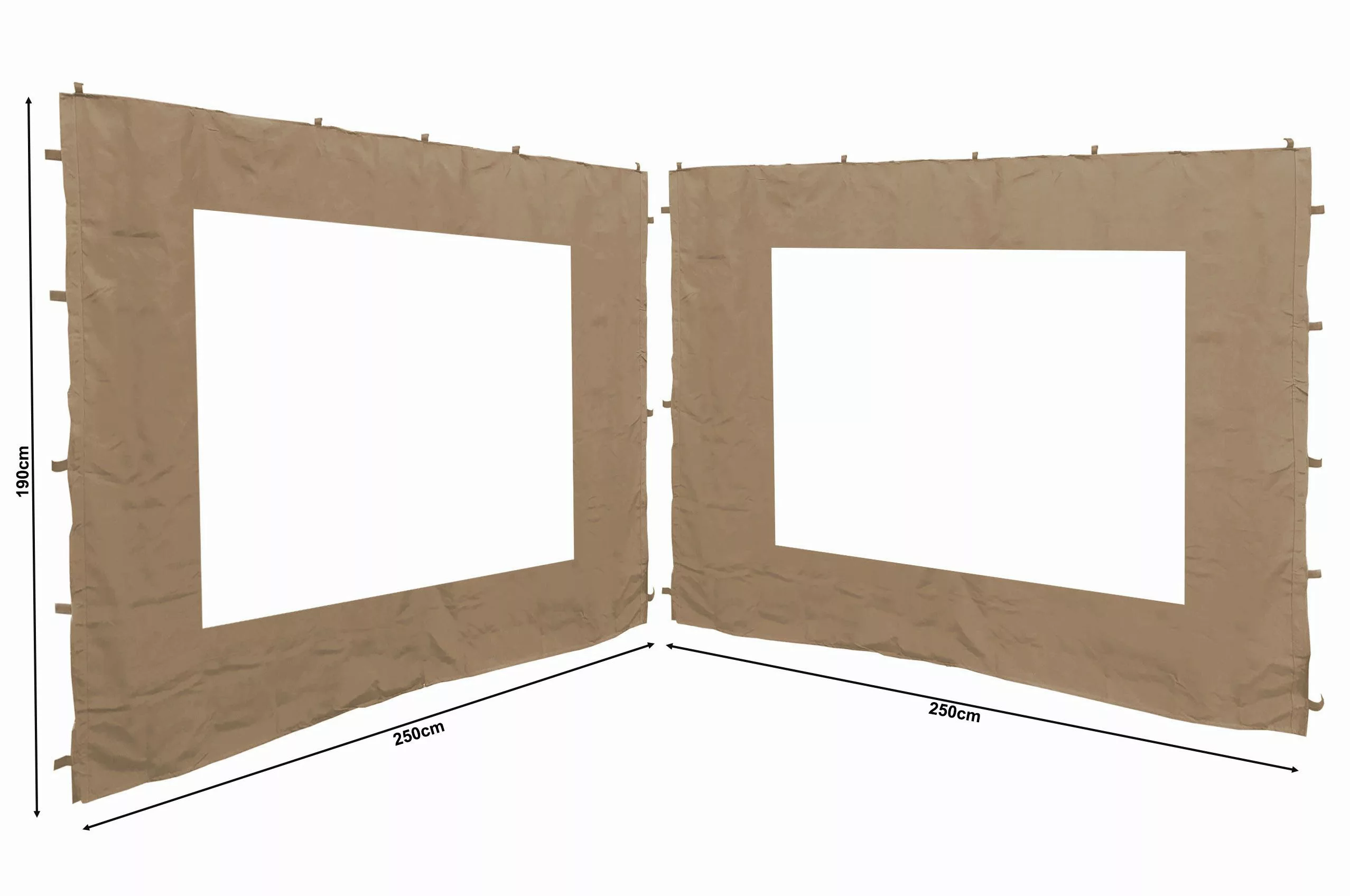 Quick Star Pavillonseitenteil 2 Seitenteile 250x190cm günstig online kaufen
