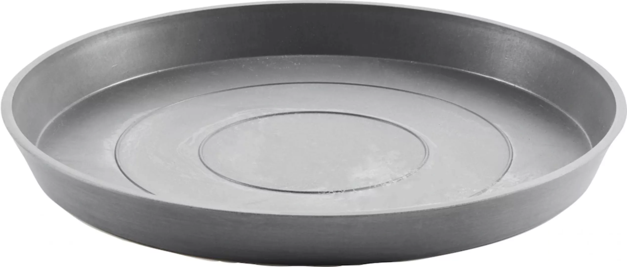 ECOPOTS Blumentopfuntersetzer "ROUND SAUCER Grey", BxTxH: 50,5x50,5x3,5 cm günstig online kaufen