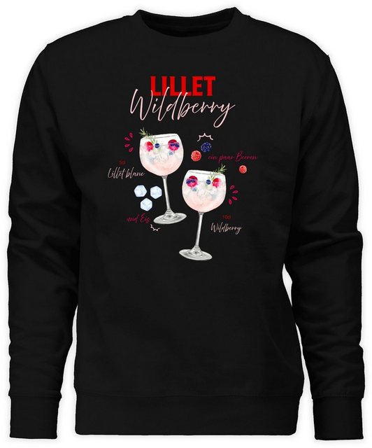 Shirtracer Sweatshirt Lillet Wildberry Rezept Lustiges Geschenk Lilletfan W günstig online kaufen