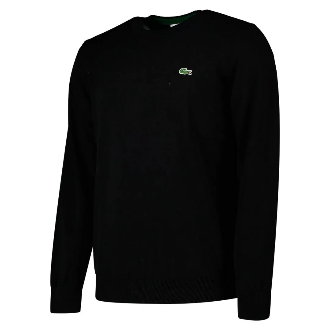 Lacoste Classic Fit Crew Organic Cotton Pullover XS Black günstig online kaufen