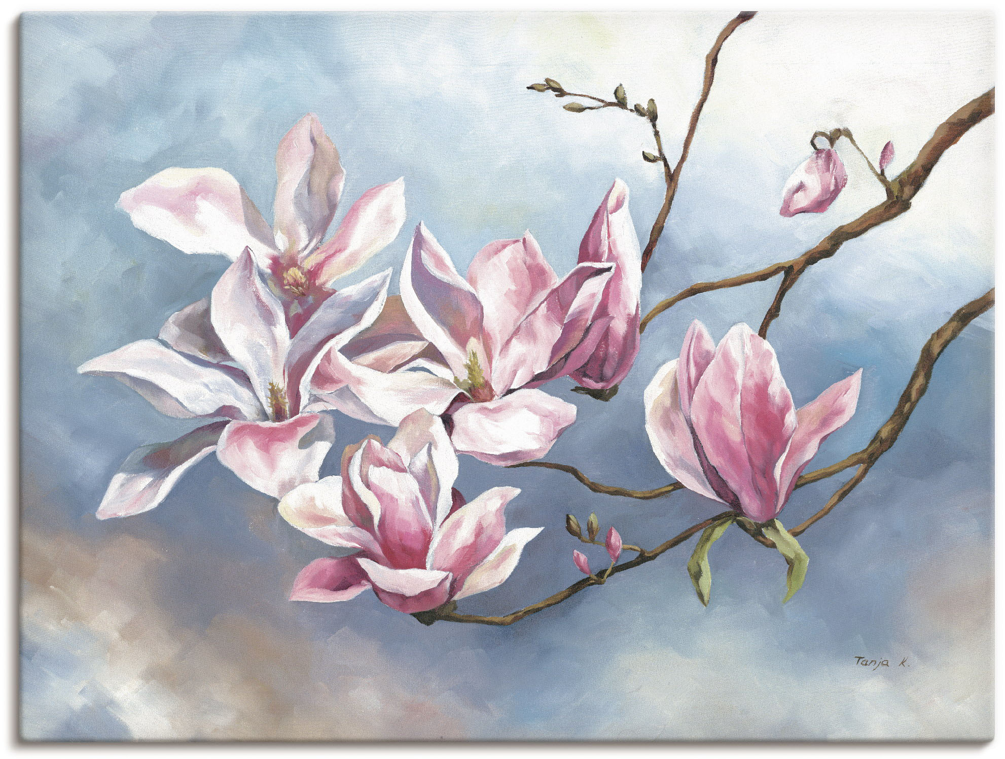Artland Wandbild "Magnolienzweig", Blumen, (1 St.), als Alubild, Outdoorbil günstig online kaufen