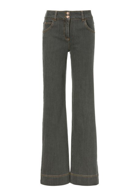 MADELEINE Gerade Jeans Weite Jeans mit Knöpfen günstig online kaufen