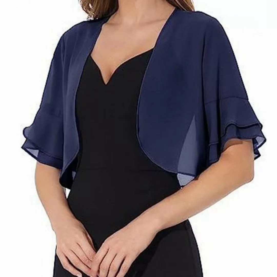 ZWY Cardigan Herbstliches neues Chiffon-Schal-dünnes Oberteil mit Kleid günstig online kaufen