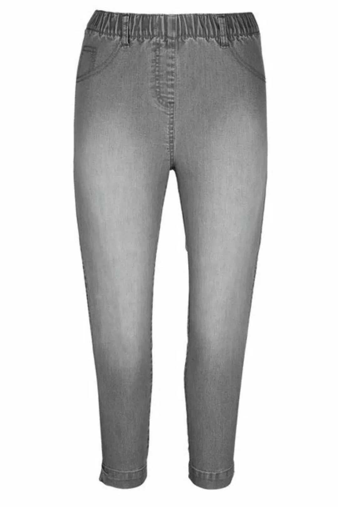 MIAMODA Lederimitathose 7/8-Jeggings Elastikbund günstig online kaufen