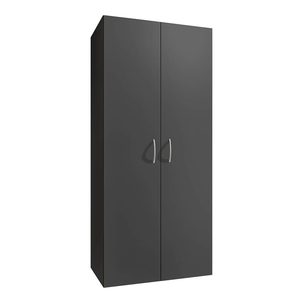 Lomadox Mehrzweckschrank MIAMI-43 graphit, 2 Türen, ca. 80/185/40 cm günstig online kaufen