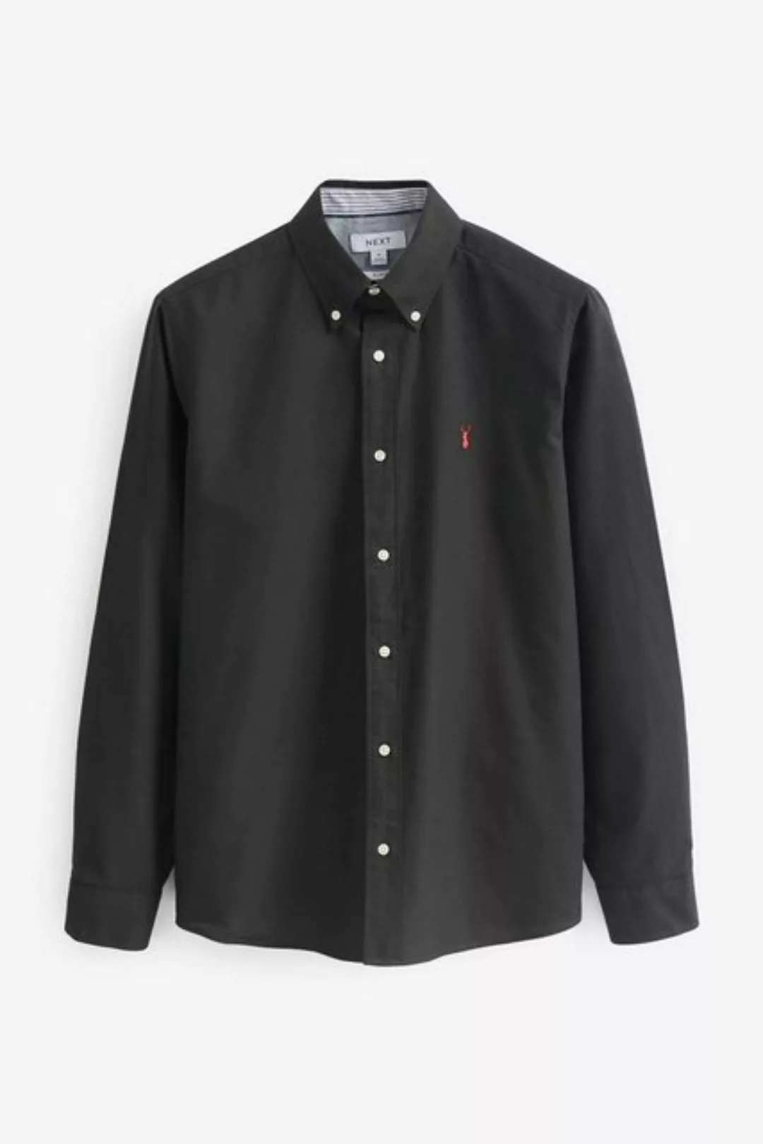 Next Langarmhemd Langärmeliges Slim Fit Oxfordhemd (1-tlg) günstig online kaufen